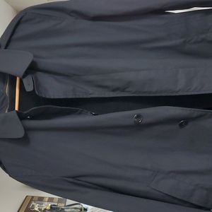 Men's Navy Blue trenchcoat with lining
